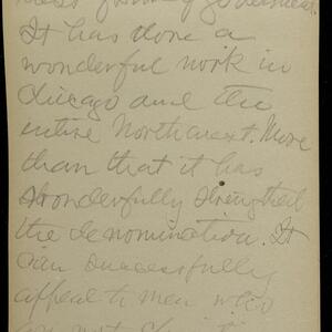 a page of handwritten text