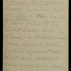 a page of handwritten text