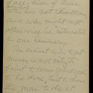 a page of handwritten text