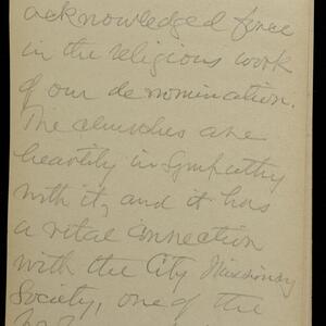 a page of handwritten text