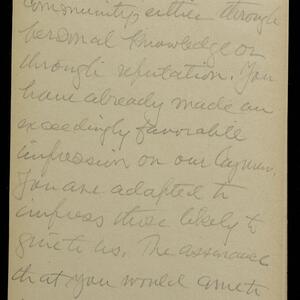 a page of handwritten text