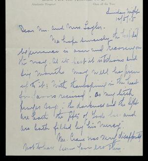 a page of handwritten text