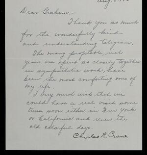 a page of handwritten text