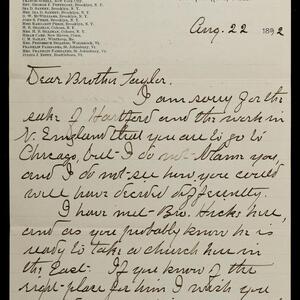 a page of handwritten text