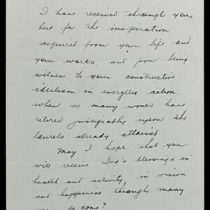 a page of handwritten text