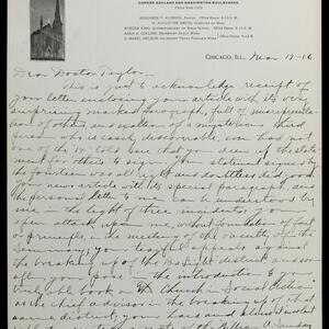 a page of handwritten text