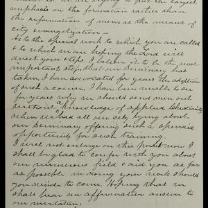a page of handwritten text