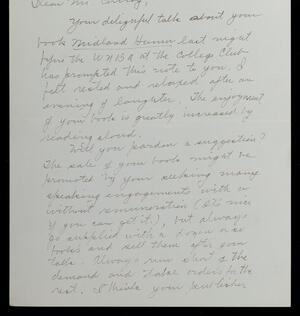 a page of handwritten text