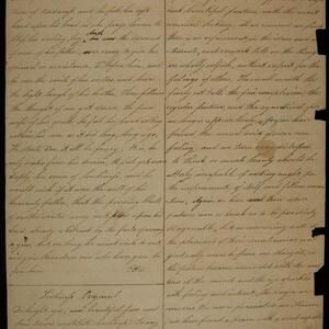 a page of handwritten text