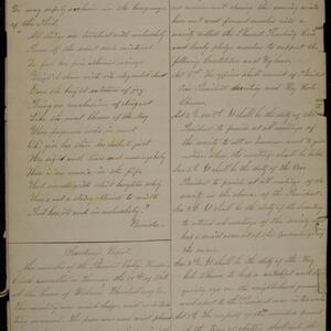 a page of handwritten text