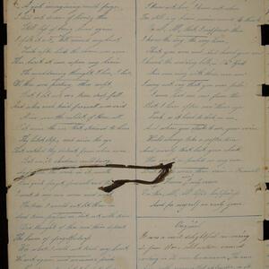 a page of handwritten text