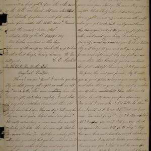 a page of handwritten text