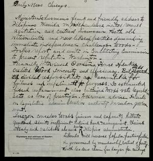 a page of handwritten text