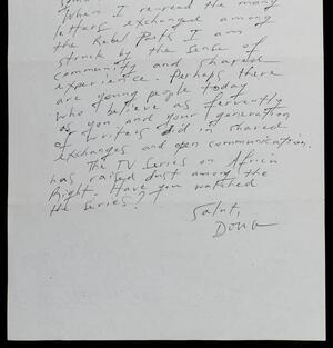 a page of handwritten text