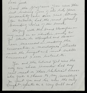 a page of handwritten text