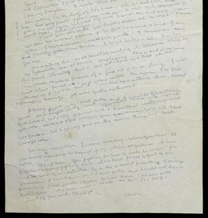 a page of handwritten text