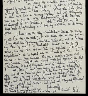 a page of handwritten text