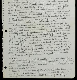 a page of handwritten text