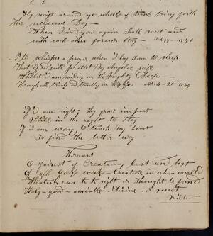 a page of handwritten text