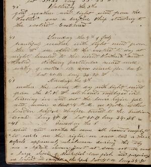 a page of handwritten text