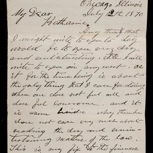 a page of handwritten text
