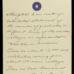 a page of handwritten text