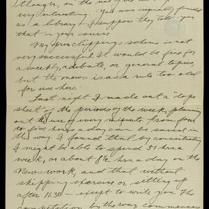 a page of handwritten text