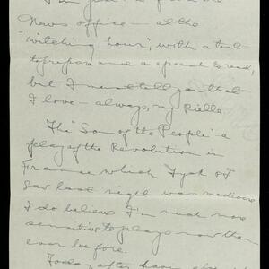 a page of handwritten text