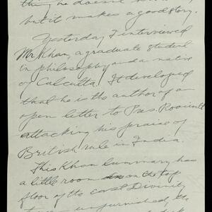 a page of handwritten text