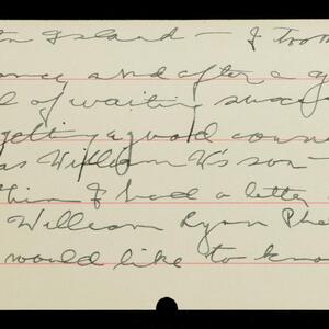 a page of handwritten text