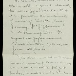 a page of handwritten text