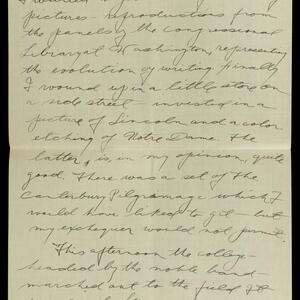 a page of handwritten text