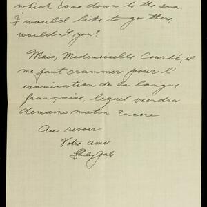 a page of handwritten text