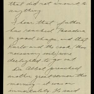 a page of handwritten text