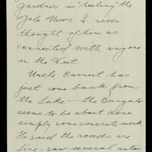 a page of handwritten text