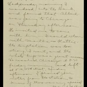 a page of handwritten text