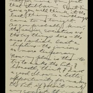 a page of handwritten text