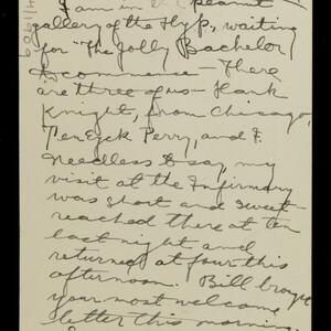 a page of handwritten text