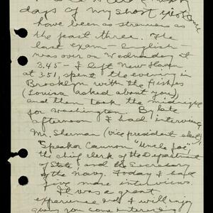 a page of handwritten text