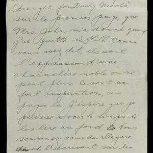 a page of handwritten text