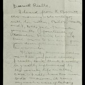 a page of handwritten text