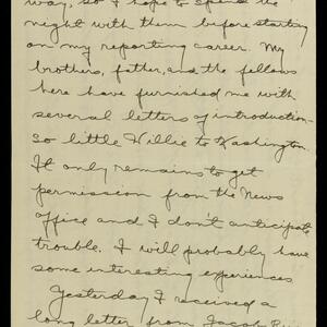 a page of handwritten text