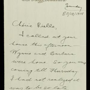 a page of handwritten text