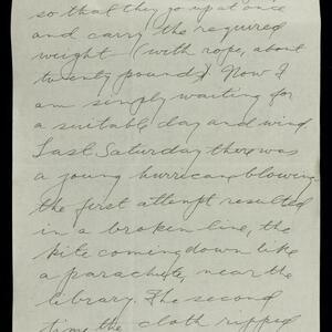 a page of handwritten text