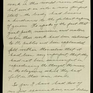 a page of handwritten text