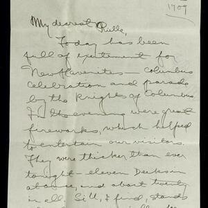 a page of handwritten text