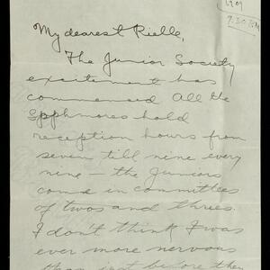 a page of handwritten text