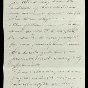 a page of handwritten text