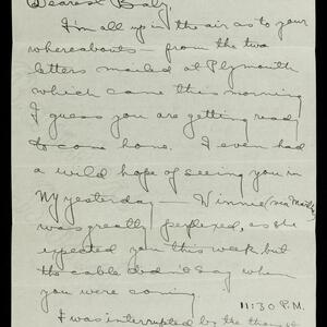 a page of handwritten text