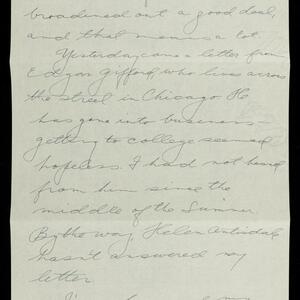 a page of handwritten text